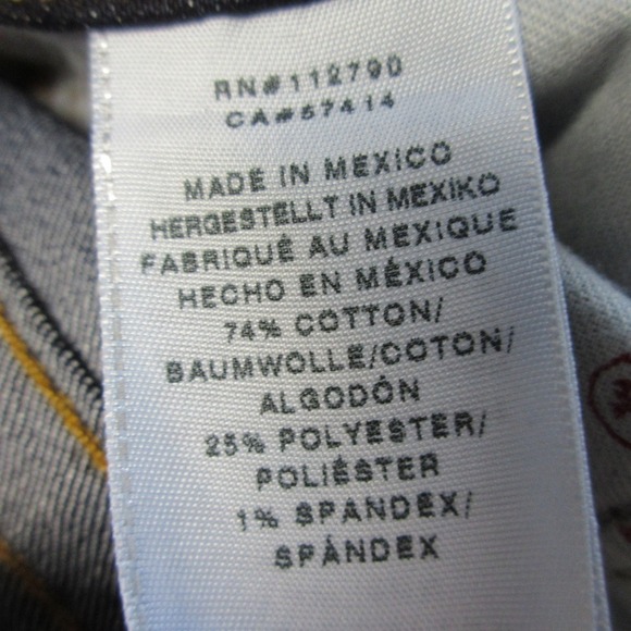 True Religion Lonestar Straight Leg Jeans Women 25 Blue Cotton Blend Denim 524 - Picture 5 of 12